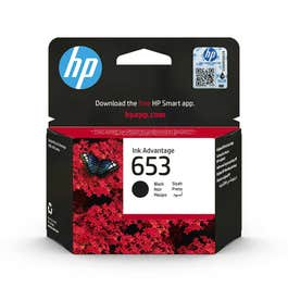 HP 3YM75AE 653 Black Original Ink Advantage Cartridge