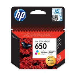 HP 650 Tri-color Original Ink Advantage Cartridge