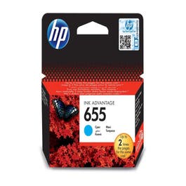 HP 655 Cyan Original Ink Cartridge CZ110AE